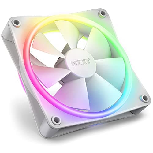NZXT F120 120mm White RGB DUO Addressable RGB PWM 48.58 CFM 3-Pack image