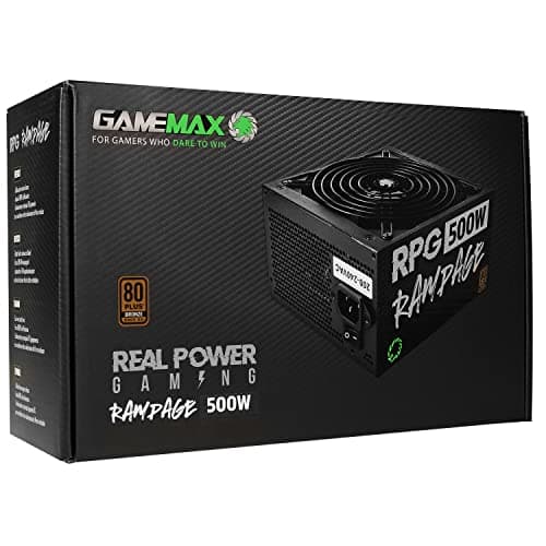 GameMax GP Black ATX 500W Non-Modular 80+ Bronze Certified image