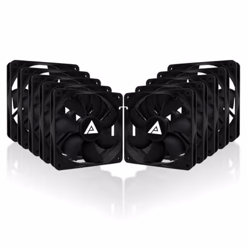 Apevia 12S 120mm Black 57.67 CFM 10-Pack main image