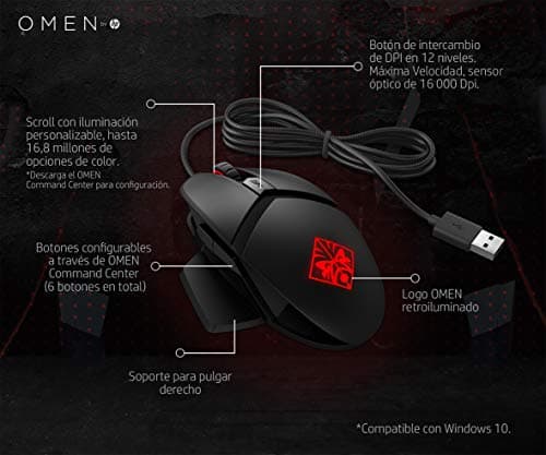 HP OMEN Reactor Wired Optical Gaming Mouse image