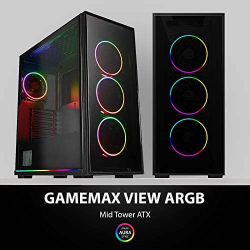 GameMax View ARGB Tempered Glass Mid Tower Case image