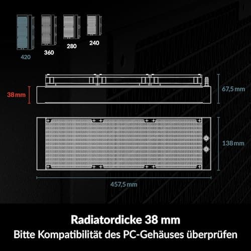 ARCTIC Liquid Freezer III Water 420mm 72.8 CFM Black image