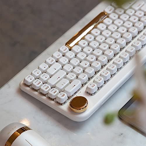 AZIO IZO Bluetooth/Wired Standard Gateron Blue Mechanical Keyboard image