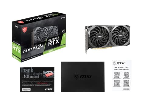MSI VENTUS 2X OCV1 GeForce RTX 3060 Ti LHR 8GB GDDR6 Black / Gray image