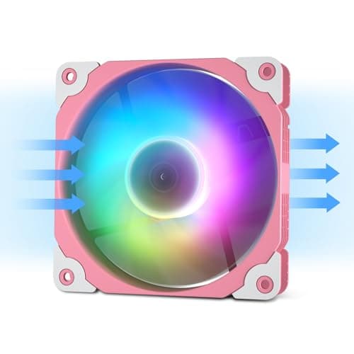 Vetroo ARGB120 120mm Pink PWM Addressable RGB image