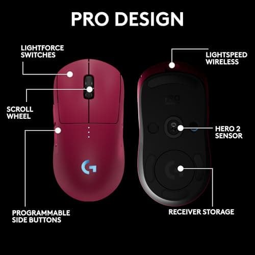 Logitech PRO 2 LIGHTSPEED Wired/Wireless Optical Gaming Mouse image