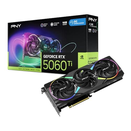 PNY GeForce RTX 5060 Ti EPIC-X RGB OC Black 16GB GDDR7 image