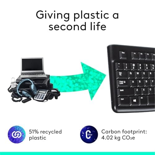 Logitech K120 UK Layout Wired Standard Keyboard image