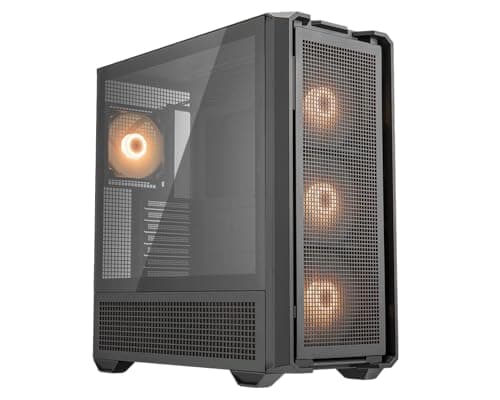 Cougar MX600 RGB ATX Full Tower Black with Tempered Glass Side Panel and USB 3.2 Gen 2 Type-C, USB 3.2 Gen 1 Type-A image