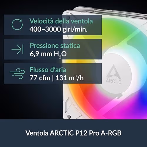 ARCTIC Liquid Freezer III Pro A-RGB 360 Water 360mm 77 CFM White image