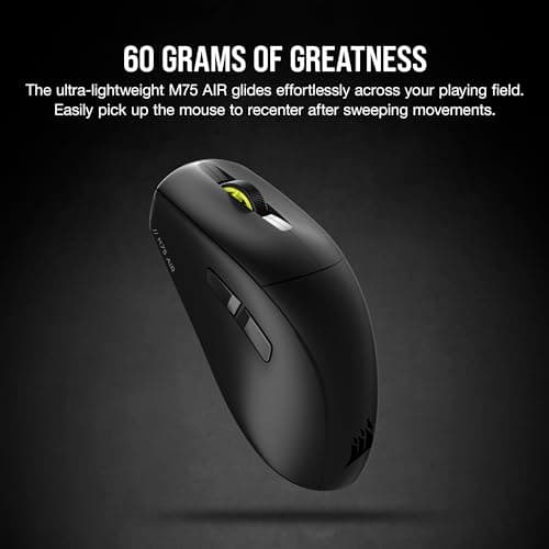 Corsair M75 AIR Wireless/Bluetooth/Wired Optical Mouse image