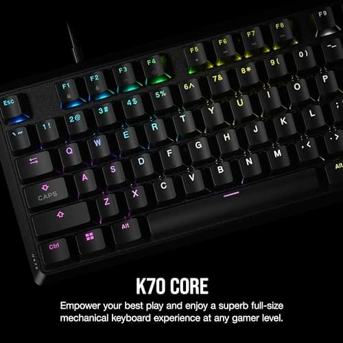 Corsair K70 CORE RGB Wired Corsair MLX Red Linear Gaming Keyboard image