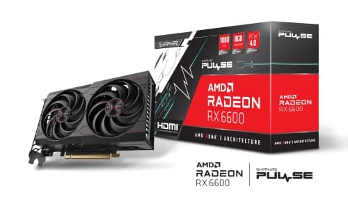 Sapphire PULSE Radeon RX 6600 8GB GDDR6 Black / Red image