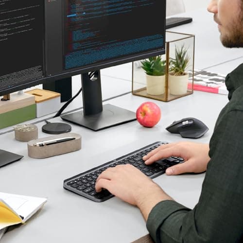 Logitech MX Keys Bluetooth Wireless Wired Wired Slim Keyboard image