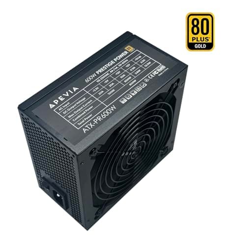 Apevia Prestige Black ATX 600W Non-Modular 80+ Gold Certified image