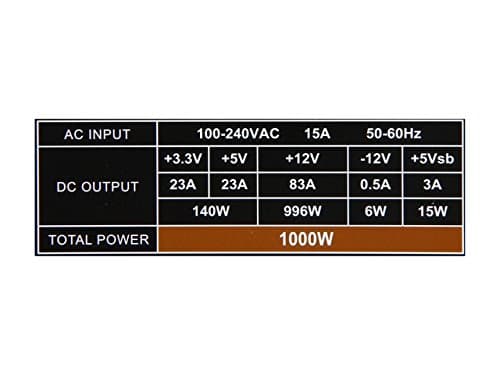 Rosewill HIVE S 1000W Fully Modular 80+ Bronze Certified ATX image