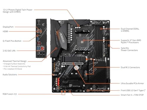 Gigabyte B550 AORUS ELITE AX V2 DDR4 ATX image