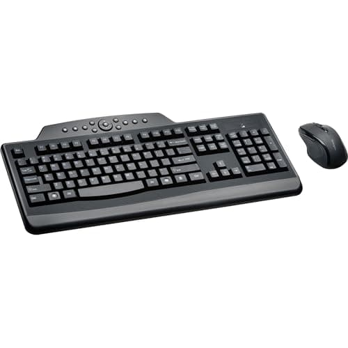 Kensington Pro Fit Wireless Media Desktop Set Ergonomic Keyboard with Optical Mouse image