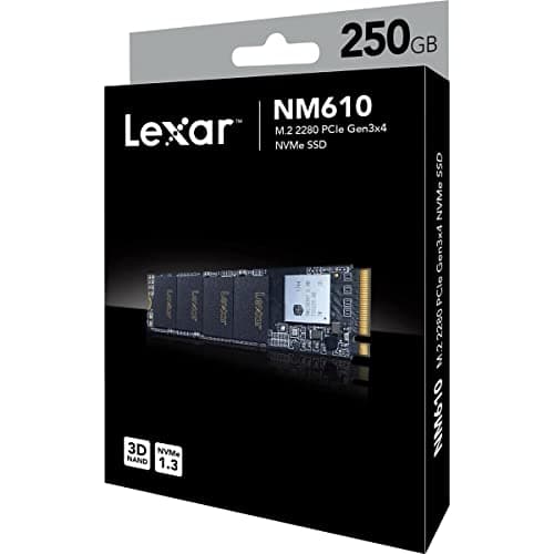 Lexar NM610 250GB M.2-2280 SSD PCIe 3.0 x4 NVMe image