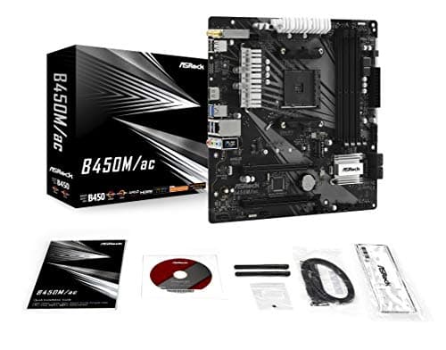 ASRock B450 M/AC AM4 DDR4 Micro ATX main image