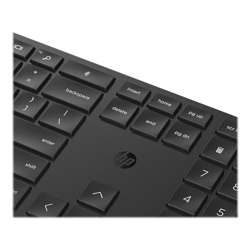 HP 650 Wired/Wireless Standard Keyboard With Optical Mouse image
