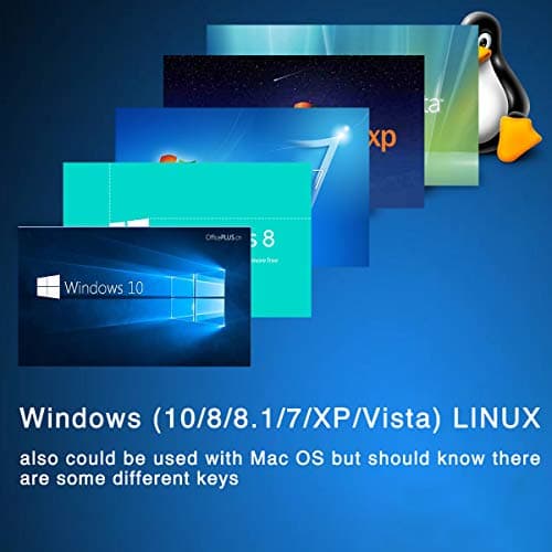 Velocifire VM01 Mechanical Keyboard 104-Key Full Size with Brown Switches LED Illuminated Backlit Anti-ghosting Keys for Copywriter, Gamer and Programmer image