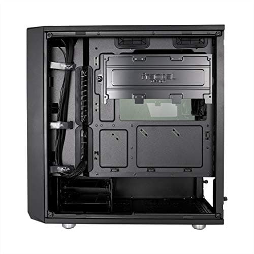 Fractal Design Meshify C Mini Micro ATX Mini Tower Black with Tinted Tempered Glass Side Panel and USB 3.2 Gen 1 Type-A image