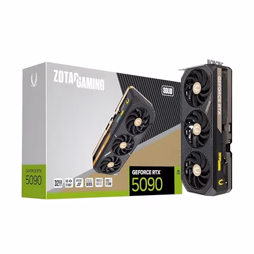 Zotac GAMING SOLID GeForce RTX 5090 32GB GDDR7 Black Copper image