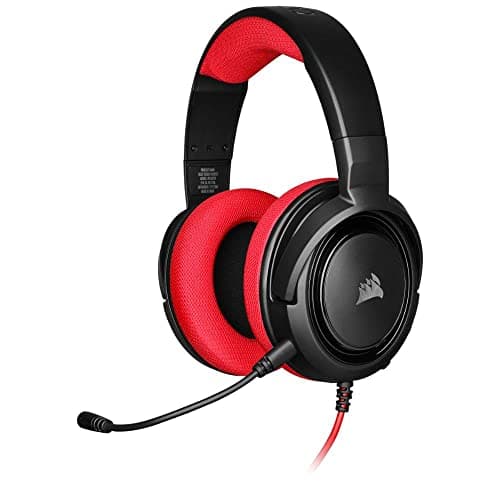 Corsair HS35 Closed Black / Red Gaming Headset image
