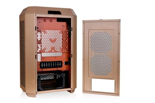 Thermaltake The Tower 300 MicroATX Mini Tower Tempered Glass Side Panel - Gravel Sand image