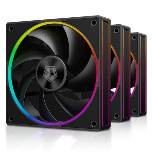 ID-COOLING AF-ARGB-K 120mm Black Addressable RGB PWM 78 CFM 3-Pack main image