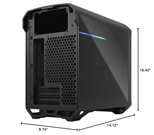 Fractal Design Torrent Nano Mini-ITX Tower Black Tinted Tempered Glass image