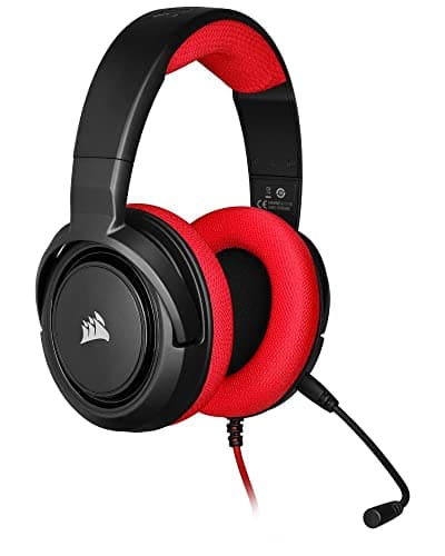 Corsair HS35 Closed Black / Red Gaming Headset image