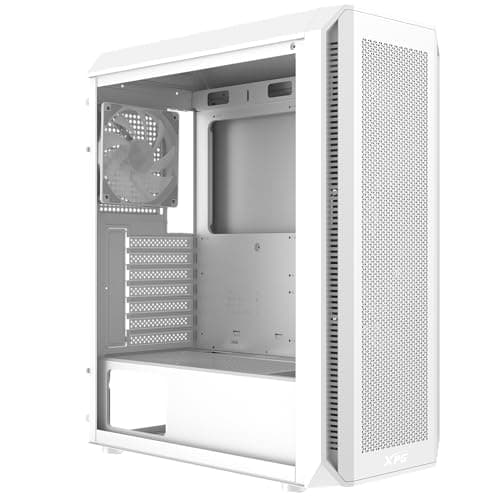 ADATA XPG VALOR AIR PLUS ARGB ATX Mid Tower White with Tempered Glass Side Panel and USB 3.2 Gen 1 Type-A image