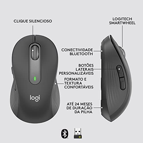 Logitech Signature M650 L Bluetooth/Wireless/Wired Optical Mouse image