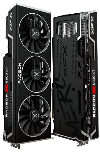 XFX Speedster MERC 319 AMD Radeon RX 6900 XT Black Gaming Graphics Card with 16GB GDDR6, HDMI 2 x DP USB-C, AMD RDNA 2 image