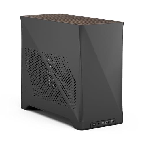 Fractal Design Era Mini-ITX Tower Black / Brown Mesh Side Panel, USB 3.2 Gen 2x2 Type-C/USB 3.2 Gen 1 Type-A image