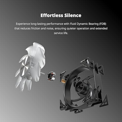 Montech Metal Pro 120mm Black Addressable RGB PWM 76.2 CFM 1-Pack image