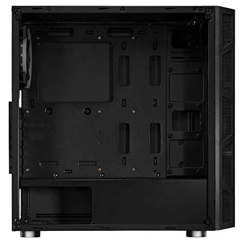 Rosewill ATX Mid Tower Gaming PC Computer Case with Dual Ring Blue LED Fans, 360mm Water Cooling Radiator Support, Tempered Glass and Steel, USB 3.0 - SPECTRA C100 image