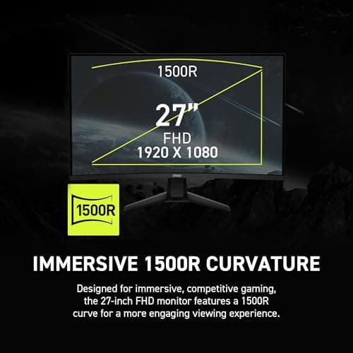 MSI MAG 274CXF 27" 1080p 280Hz VA Monitor Curved image