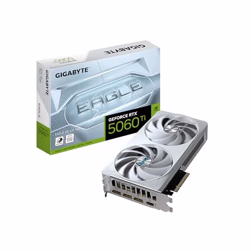 Gigabyte GeForce RTX 5060 Ti EAGLE OC PCIe x8 16GB GDDR7 White / Silver image