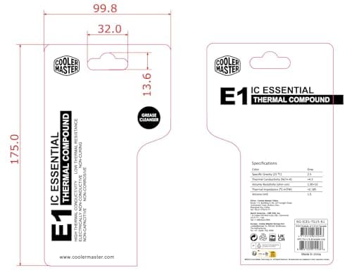 Cooler Master IC ESSENTIAL E1 3.75 g Thermal Paste image