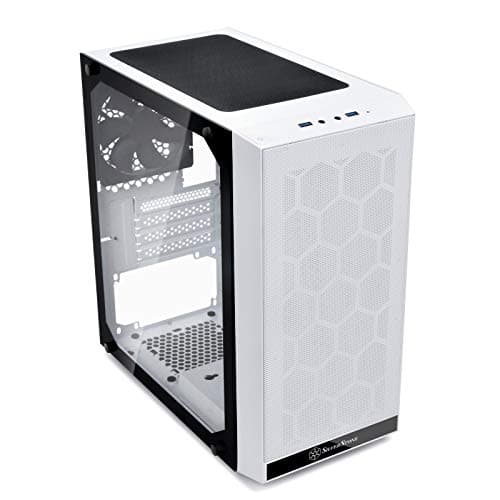 Silverstone PS15 Micro ATX Mid Tower White with Tempered Glass Side Panel and USB 3.2 Gen 1 Type-A Front Panel image