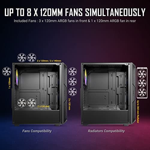 Antec AX61 ELITE ATX Mid Tower Black Tempered Glass Side Panel image