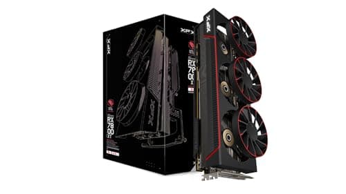 XFX Radeon RX 7800 XT Quicksilver Magnetic Air 16GB GDDR6 Black / Red main image