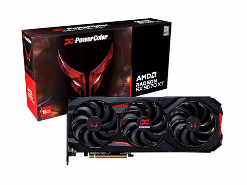 PowerColor Red Devil OC Radeon RX 9070 XT 16GB GDDR6 Black / Red image
