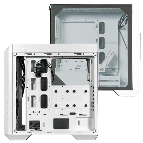 Cooler Master HAF 500 ATX Mid Tower White with Tempered Glass Side Panel and USB 3.2 Gen 2 Type-C USB 3.2 Gen 1 Type-A image