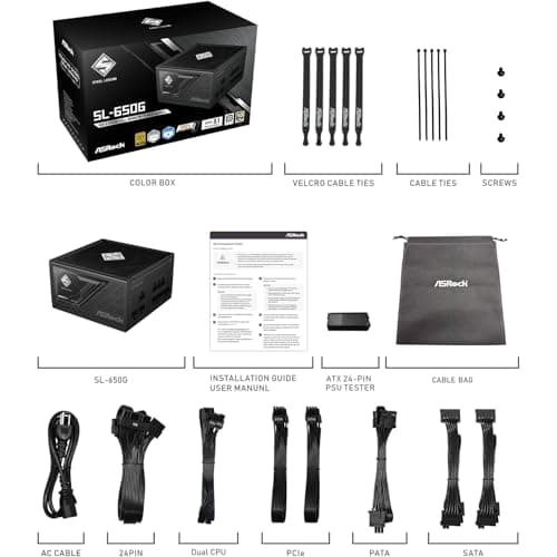 ASRock Steel Legend SL-650G 650W Fully Modular 80+ Gold image