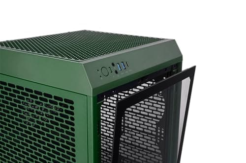 Thermaltake The Tower 200 Mini-ITX Tower Green Tempered Glass Side Panel image