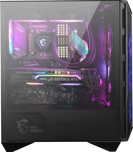 MSI MPG GUNGNIR 111R ATX Mid Tower Black Tempered Glass Side Panel image